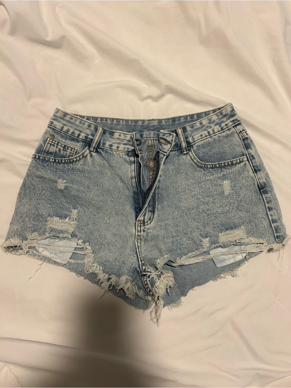 distressed shorts